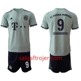 FC Bayern München Fodboldtrøjer Lewandowski 9 Børn Udebanesæt 2018/19 Kort ærmer